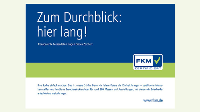 FKM-Anzeige, Motiv "Durchblick", alle Formate