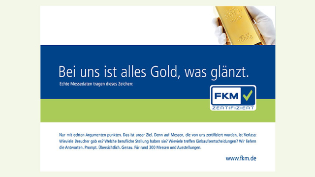 FKM Anzeige Gold, alle Formate